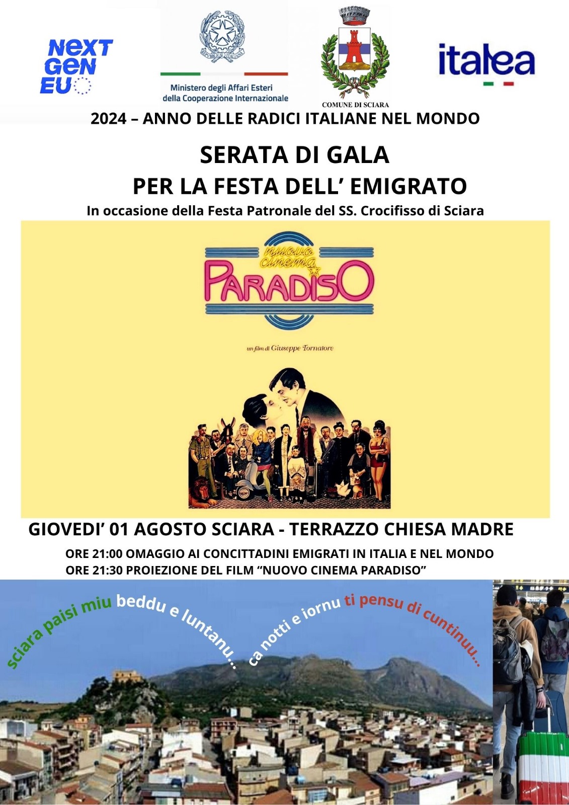 Serata di Gala per la Festa dell'emigrato